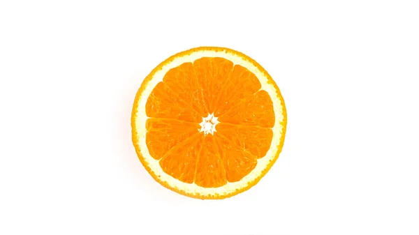 Orange Slices White Background Macro High Quality Photo — Stock Photo, Image