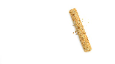 Beyaz arka planda fındıklı gofret. Yüksek kalite fotoğraf