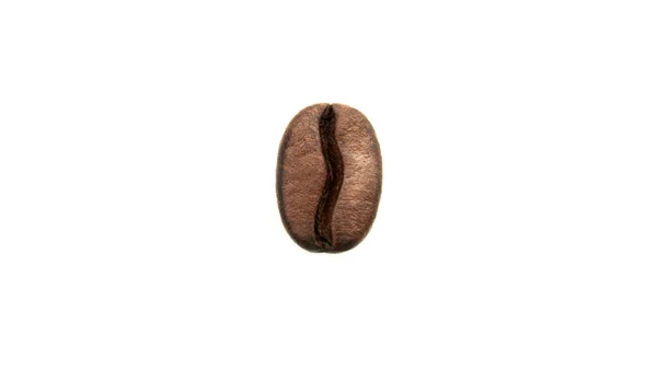 白い背景にコーヒー豆 上からの眺め 高品質の写真 — ストック写真