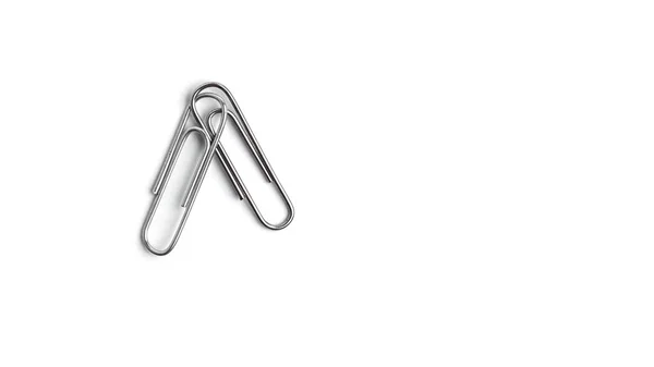 Paper Clips White Background High Quality Photo — Stock Photo, Image