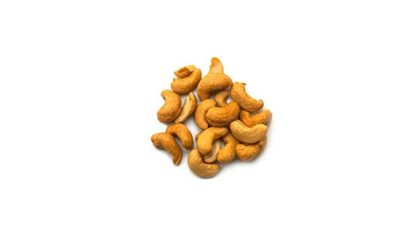 Cashew Nuts White Background Macro Photo High Quality Photo — Stock Photo, Image