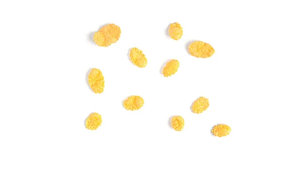 Cornflakes Een Witte Achtergrond Hoge Kwaliteit Foto — Stockfoto