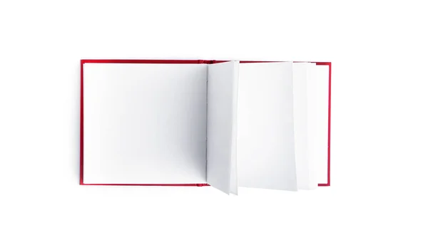 Cuaderno Blanco Sobre Fondo Blanco Foto Alta Calidad — Foto de Stock