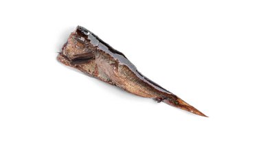 Beyaz arka planda yalıtılmış Sprats. Yüksek kalite fotoğraf