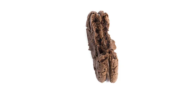 Choklad Brownie Cookies Med Choklad Fyllning Vit Bakgrund Högkvalitativt Foto — Stockfoto