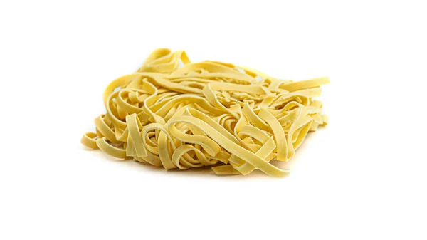 Raw Square Shaped Pasta White Background High Quality Photo — Stock Photo, Image