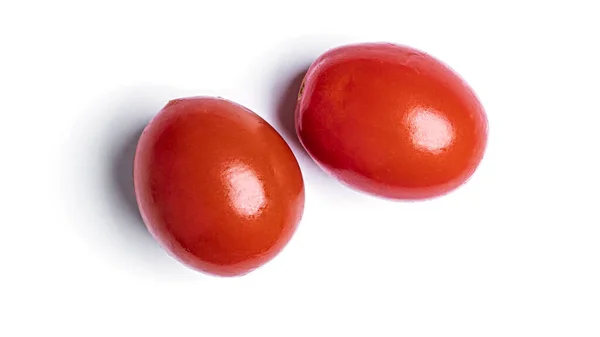 Pomidory Puszkach Izolowane Białym Tle Wysokiej Jakości Zdjęcie — Zdjęcie stockowe