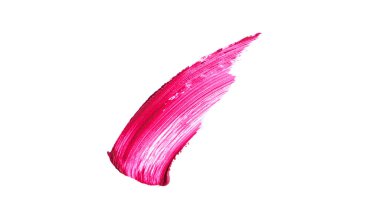  Beyaz arka planda lekeli ruj izole edilmiş. Yüksek kalite fotoğraf