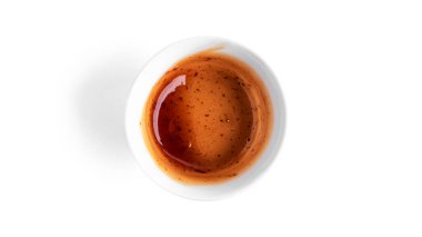 Sos beyaz arka planda izole edilmiş. Yüksek kalite fotoğraf