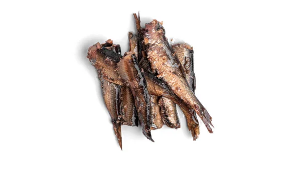 Sprats isolated on white background. High quality photo — Stock Image Sprats Isolated White Background High Quality Photo Stock Image