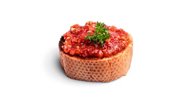 Ekmekleri beyaz arkaplanda izole edilmiş. Yüksek kalite fotoğraf