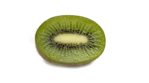 Kiwi Scheibe Auf Weißem Hintergrund Hochwertiges Foto — Stockfoto