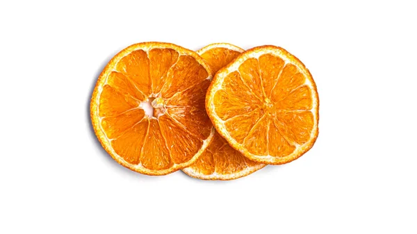 Laranja Seca Sobre Fundo Branco Foto Alta Qualidade — Fotografia de Stock