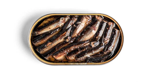 Sprats isolated on white background. High quality photo — Stock Image Sprats Isolated White Background High Quality Photo Stock Picture