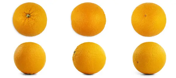 橙色从不同的侧面白色背景 高质量的照片 — 图库照片