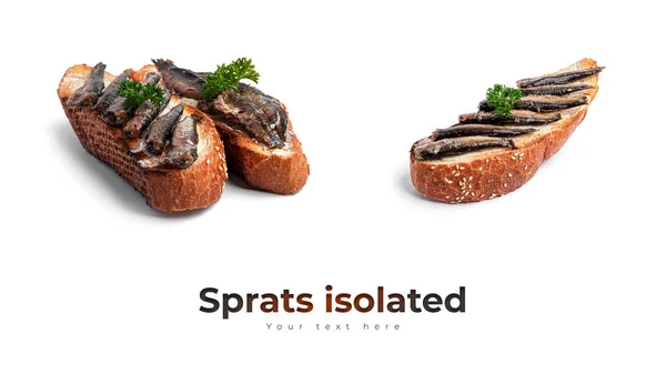 Sprats isolated on white background. — Stock Image Sprats isolated on white background. Stock Photo