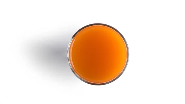 Carrot juice isolated on a white background. — Stock Photo, Image