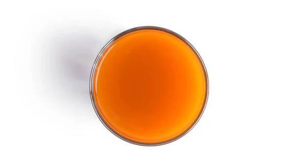 Carrot juice isolated on a white background. — Stock Photo, Image