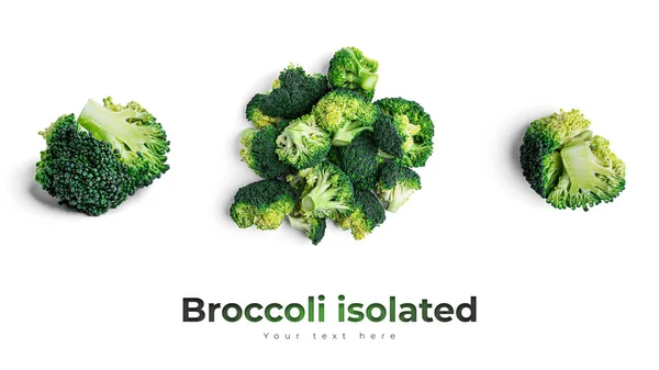 Brokoli pada latar belakang putih. Stok Lukisan  
