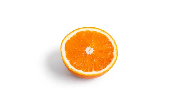 Frutto Arancio Isolato Fondo Bianco Foto Alta Qualità — Foto Stock