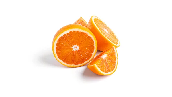 Fruto Naranja Aislado Sobre Fondo Blanco Foto Alta Calidad —  Fotos de Stock