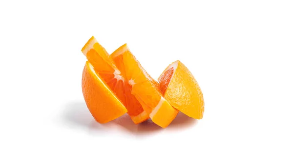Frutto Arancio Isolato Fondo Bianco Foto Alta Qualità — Foto Stock