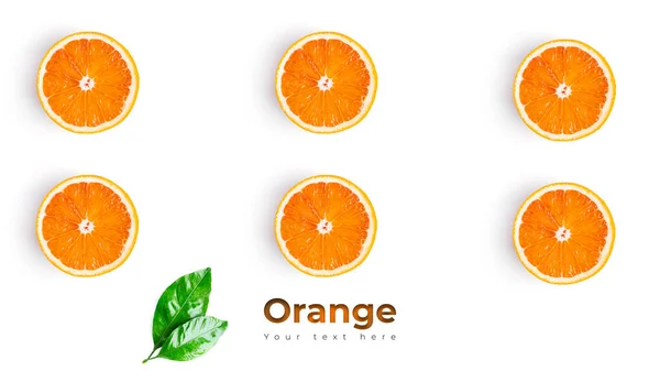 Sinaasappelfruit Geïsoleerd Witte Achtergrond Hoge Kwaliteit Foto — Stockfoto