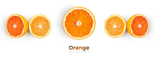 Orange Fruit Isolated White Background High Quality Photo — Stock Photo, Image