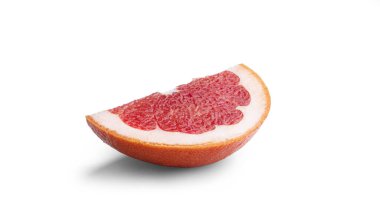 Beyaz arka planda greyfurt. Yüksek kalite fotoğraf