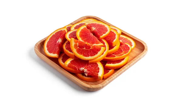 橘子在白色的背景上被分离出来 高质量的照片 — 图库照片
