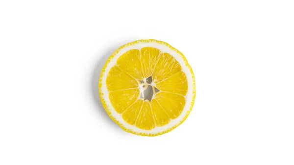 Лимон Изолирован Белом Фоне Высокое Качество Фото — стоковое фото