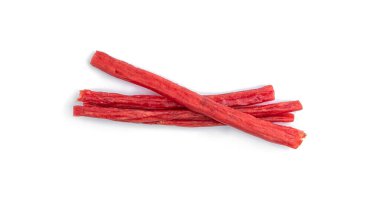 Beyaz arka planda balık yapışır.