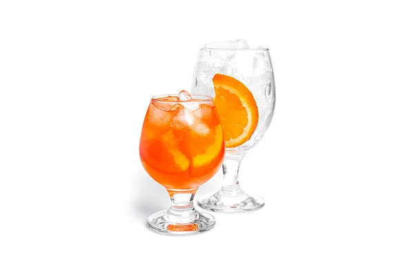 Orange cocktails isolated on a white background. — Stock Photo, Image