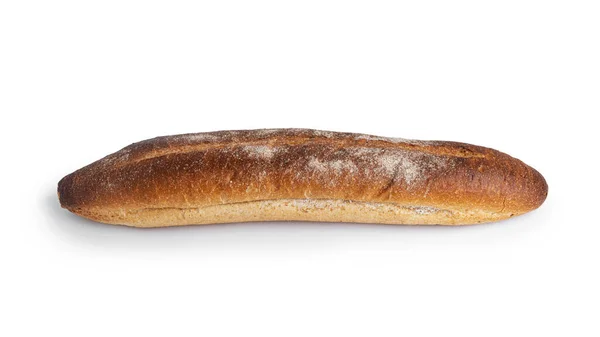 Baguette francese isolata su fondo bianco. — Foto Stock