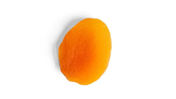 Torkade aprikoser isolerade på en vit bakgrund. — Stockfoto