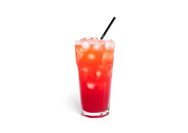 Cocktail Tequila Sunrise isolado em um fundo branco. — Fotografia de Stock