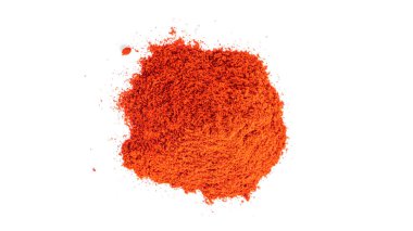 Paprika isolated on a white background. Spices.