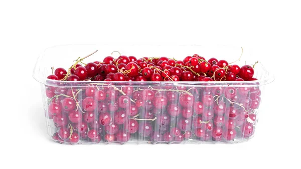 Kursor merah diisolasi dengan latar belakang putih. Berries terisolasi. — Stok Foto