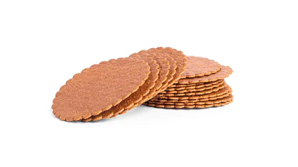 Cinnamon cracker isolated on a white background. Cinnamon cookies. — Stock Photo, Image