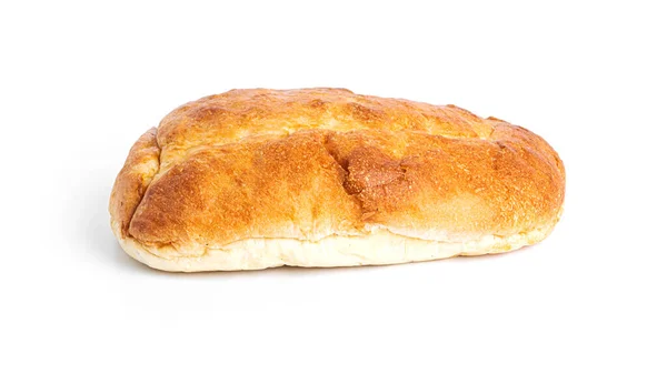 Матнакаш изолирован на белом фоне. Толстый пита-хлеб. — стоковое фото