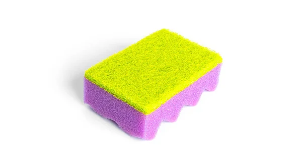 Sponge for cleaning on a white background — Stock Photo, Image