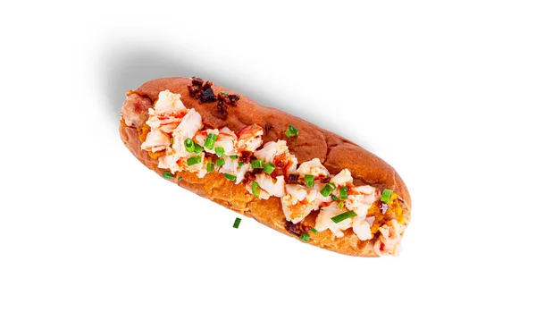Hot dog isolated on a white background. Fast food isolated. — Stock Photo, Image