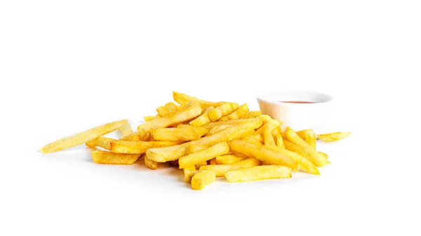 Patate fritte isolate su fondo bianco. Potaoe fritte isolate. — Foto Stock