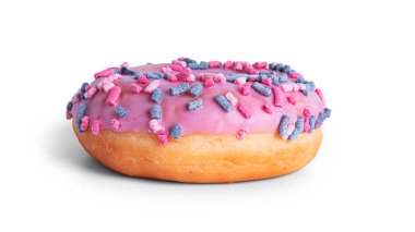 Çörek beyaz bir arka planda izole edilmiştir. Çörek izole edilmiş..