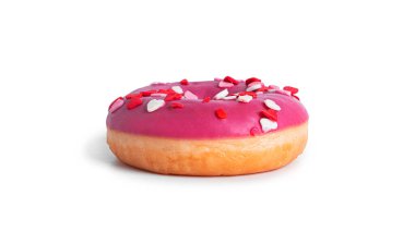 Çörek beyaz bir arka planda izole edilmiştir. Çörek izole edilmiş..