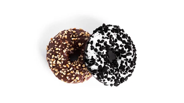 Der Donut ist isoliert auf weißem Hintergrund. Donut isoliert. — Stockfoto