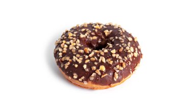 Çörek beyaz bir arka planda izole edilmiştir. Çörek izole edilmiş..