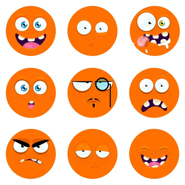 Conjunto de iconos de emociones . — Archivo Imágenes Vectoriales