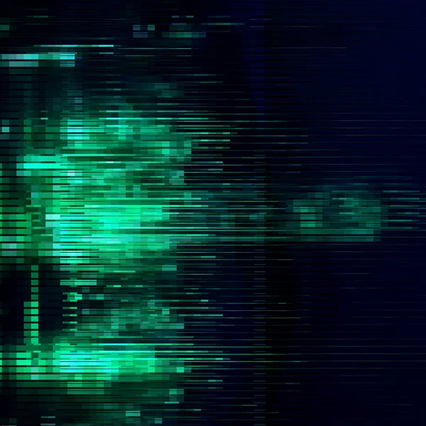 Abstrakter Vektorhintergrund mit Glitch-Effekt. — Stockvektor