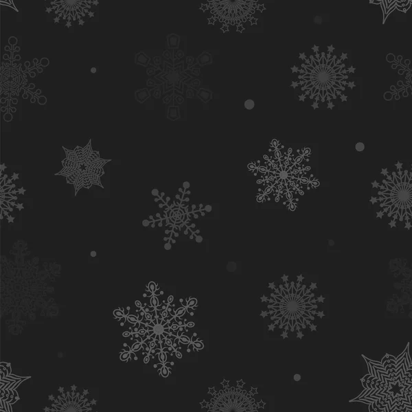 雪のクリスマスのパターン — ストックベクタ